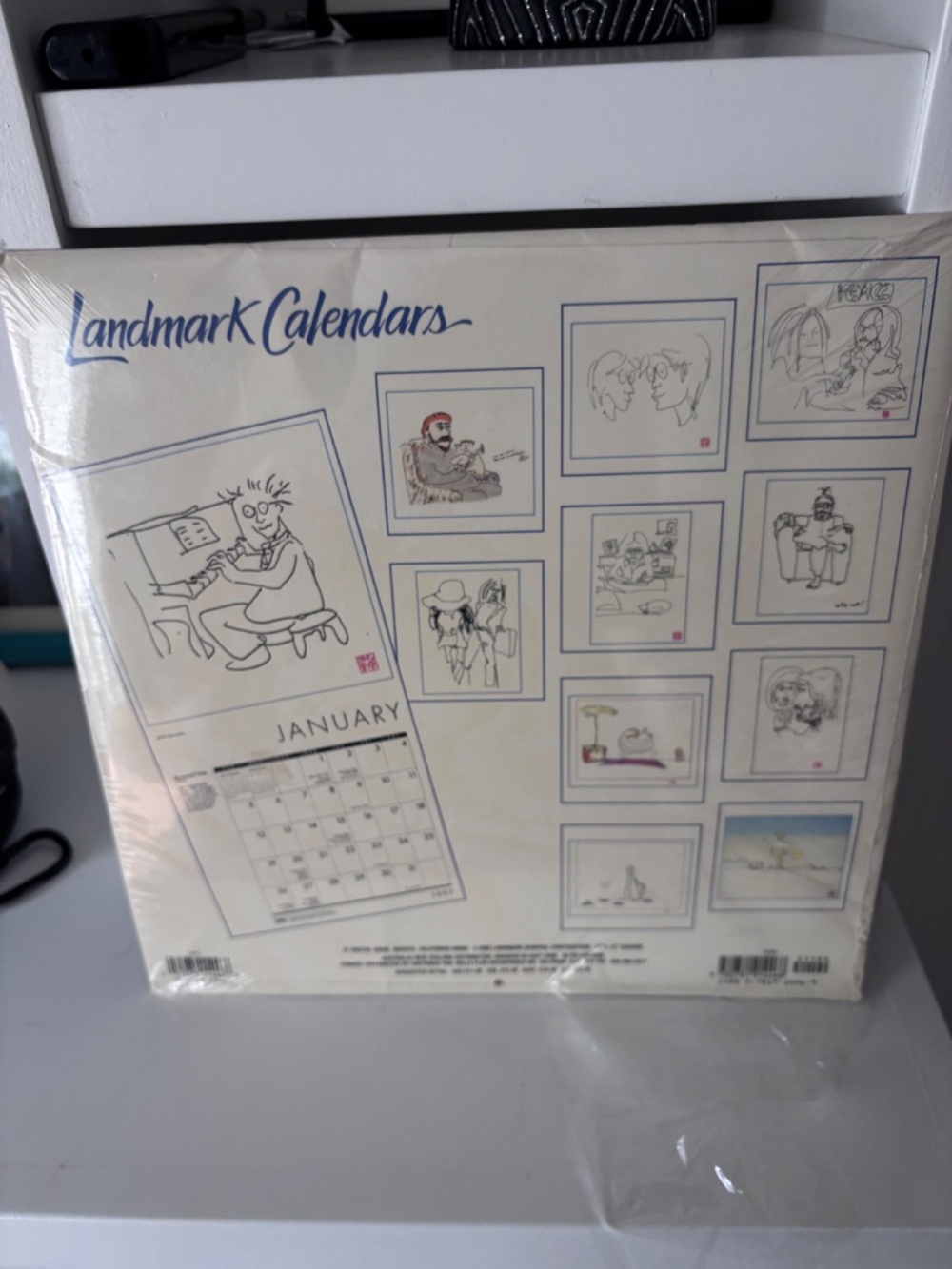 Never opened Vintage 1997 John Lennon artwork wall calendar - Picture 2 of 4